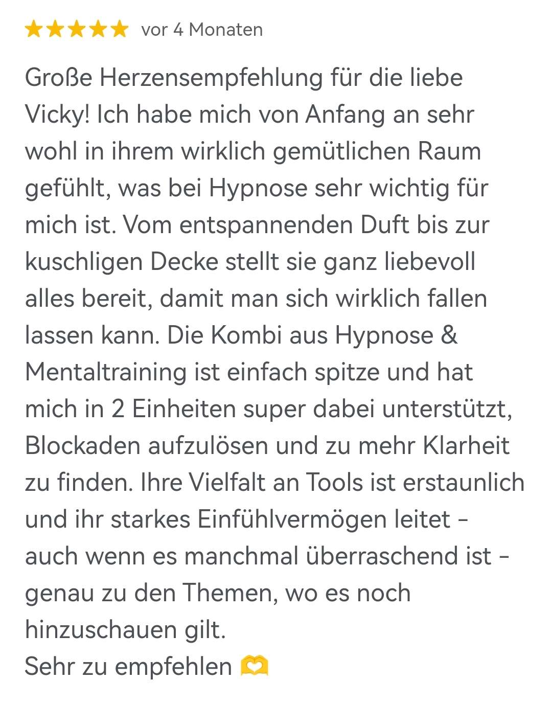 Rezension Hypnose & Mentaltraining Graz